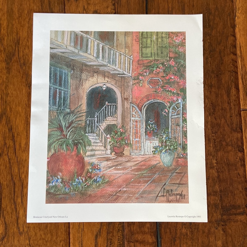 Vintage New Orleans prints.  Each one measures 10” x 12” - Picture 5 of 12